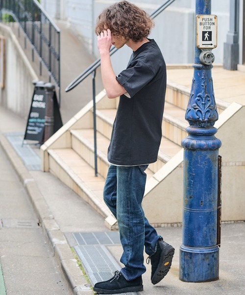 ragged mountain（ラギットマウンテン）の「【RAGGED MOUNTAIN/ラギットマウンテン】【究極のシンプルT】BARNSTEAD/バーンステッド ワンポイントロゴＴシャツ ルーズシルエット アウトドア ストリート 大人カジュアル ノームコア ミニマル（Tシャツ/カットソー・メンズ・ホワイト/ブラック/ベージュ/カーキ/ピンク・MEDIUM/LARGE/X-LARGE）」の11枚目の写真