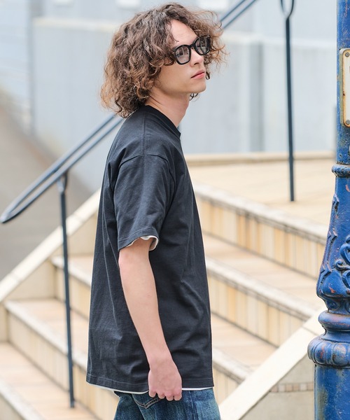 ragged mountain（ラギットマウンテン）の「【RAGGED MOUNTAIN/ラギットマウンテン】【究極のシンプルT】BARNSTEAD/バーンステッド ワンポイントロゴＴシャツ ルーズシルエット アウトドア ストリート 大人カジュアル ノームコア ミニマル（Tシャツ/カットソー・メンズ・ホワイト/ブラック/ベージュ/カーキ/ピンク・MEDIUM/LARGE/X-LARGE）」の14枚目の写真
