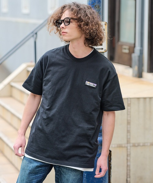 ragged mountain（ラギットマウンテン）の「【RAGGED MOUNTAIN/ラギットマウンテン】【究極のシンプルT】BARNSTEAD/バーンステッド ワンポイントロゴＴシャツ ルーズシルエット アウトドア ストリート 大人カジュアル ノームコア ミニマル（Tシャツ/カットソー・メンズ・ホワイト/ブラック/ベージュ/カーキ/ピンク・MEDIUM/LARGE/X-LARGE）」の18枚目の写真