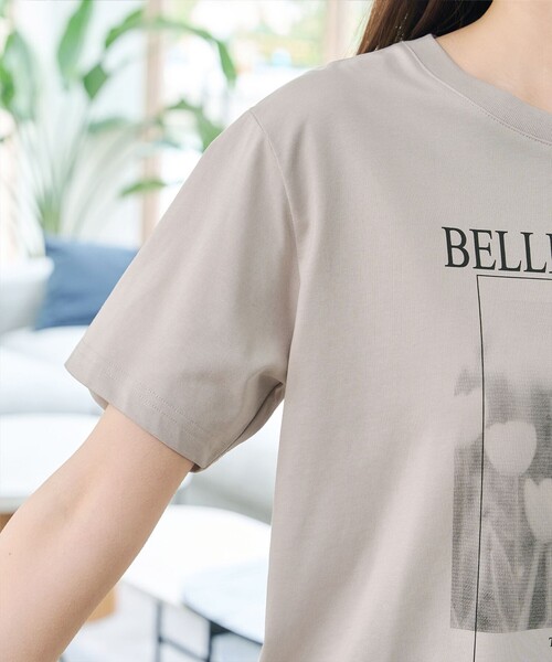 Tiaclasse(ティアクラッセ)の「【おのののかさん着用】「サマケア」グラフィックプリントTシャツ(Tシャツ/カットソー・レディース・グレイッシュベージュ/オフホワイト/ブラック・L/M)」の20枚目の写真