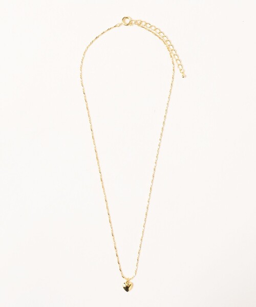 Ray BEAMS(レイビームス)の「2連 チェーン ハート ネックレス(ネックレス・レディース・シルバー/ゴールド・ONE SIZE)」の4枚目の写真