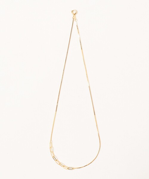 Ray BEAMS(レイビームス)の「2連 チェーン ハート ネックレス(ネックレス・レディース・シルバー/ゴールド・ONE SIZE)」の6枚目の写真