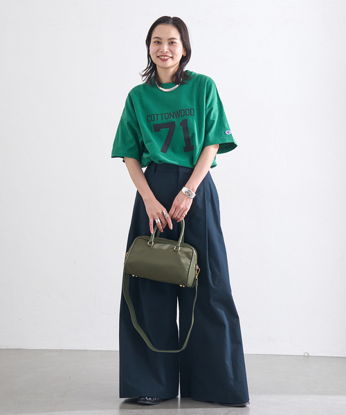 Champion(チャンピオン)の「《追加》別注【CHAMPION/チャンピオン】 for JS RW9.4oz T-SHIRT(Tシャツ/カットソー・レディース・イエロー/チャコールグレー/ネイビー/グリーン/アイボリー・MEDIUM)」の15枚目の写真