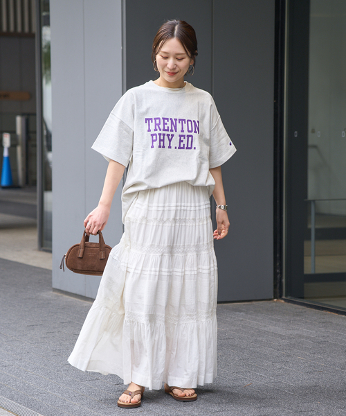 Champion(チャンピオン)の「《追加》別注【CHAMPION/チャンピオン】 for JS RW9.4oz T-SHIRT(Tシャツ/カットソー・レディース・イエロー/チャコールグレー/ネイビー/グリーン/アイボリー・MEDIUM)」の11枚目の写真