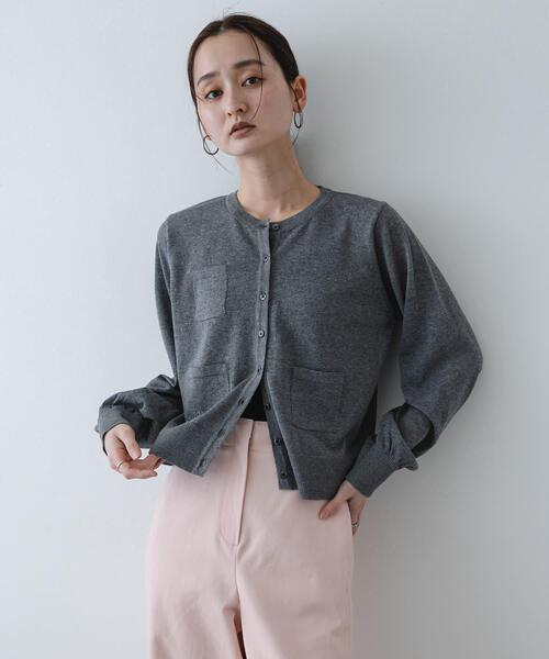 SENSE OF PLACE by URBAN RESEARCH(センスオブプレイスバイアーバンリサーチ)の「『洗濯可』UVケアポケットシアーカーディガン(カーディガン/ボレロ・レディース・グレー/アイボリー/ブラック/ブルー・ONE)」の22枚目の写真