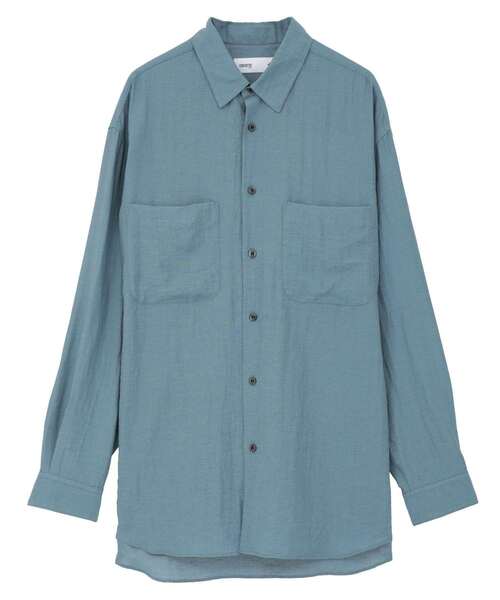 CONVERSE TOKYO(コンバーストウキョウ)の「VISCOSE LINEN WORK SHIRT(シャツ/ブラウス・レディース・ブルー/グレー/ブラック・SMALL/MEDIUM)」の13枚目の写真