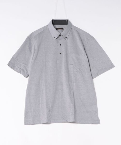 m.f.editorial(エムエフエディトリアル)の「ビズポロ ポロシャツ メンズ 半袖 ストレッチ 吸水速乾 イージーケア 綿混 アルティマ クールビズ (ポロシャツ・メンズ・パープル/ホワイト/グレー/ブラック・LARGE/MEDIUM/X-LARGE)」の20枚目の写真