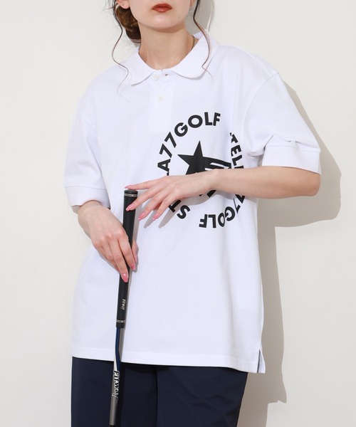 stella77golf(ステラセブンティーンセブンゴルフ)の「COOLMAX接触冷感ポロシャツ(ポロシャツ・メンズ・ネイビー系1/ブラック系1/ホワイト/ブラック系/ネイビー/ネイビー系/ホワイト系1/ホワイト系/ブラック・XL/XXL/M/L)」の3枚目の写真