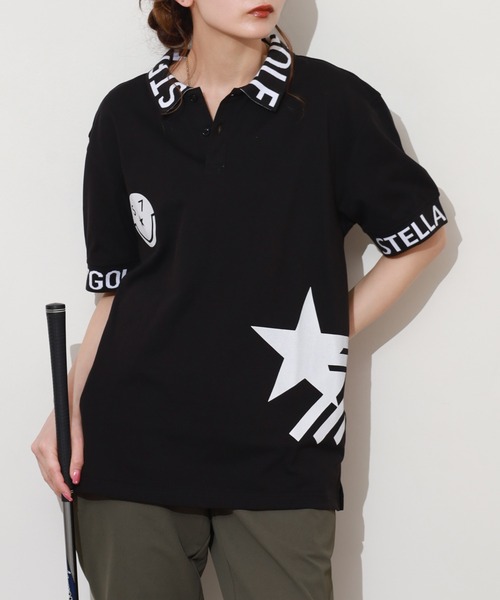 stella77golf(ステラセブンティーンセブンゴルフ)の「COOLMAX接触冷感ポロシャツ(ポロシャツ・メンズ・ネイビー系1/ブラック系1/ホワイト/ブラック系/ネイビー/ネイビー系/ホワイト系1/ホワイト系/ブラック・XL/XXL/M/L)」の6枚目の写真