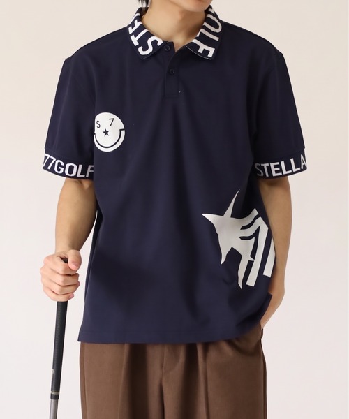 stella77golf｜ステラセブンティーンセブンゴルフのポロシャツ（ブルー