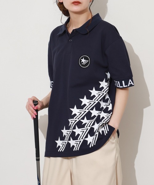 stella77golf(ステラセブンティーンセブンゴルフ)の「COOLMAX接触冷感ポロシャツ(ポロシャツ・メンズ・ネイビー系1/ブラック系1/ホワイト/ブラック系/ネイビー/ネイビー系/ホワイト系1/ホワイト系/ブラック・XL/XXL/M/L)」の7枚目の写真