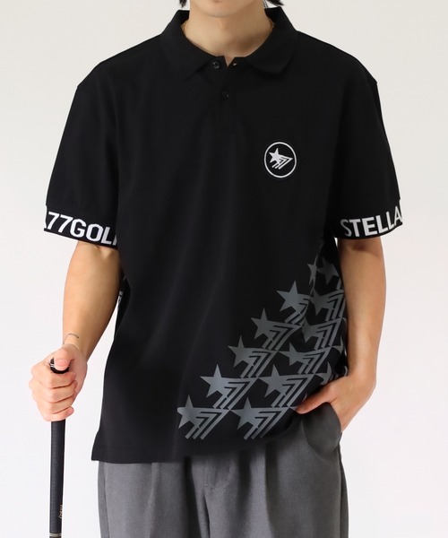 stella77golf(ステラセブンティーンセブンゴルフ)の「COOLMAX接触冷感ポロシャツ(ポロシャツ・メンズ・ネイビー系1/ブラック系1/ホワイト/ブラック系/ネイビー/ネイビー系/ホワイト系1/ホワイト系/ブラック・XL/XXL/M/L)」の10枚目の写真