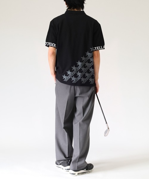stella77golf(ステラセブンティーンセブンゴルフ)の「COOLMAX接触冷感ポロシャツ(ポロシャツ・メンズ・ネイビー系1/ブラック系1/ホワイト/ブラック系/ネイビー/ネイビー系/ホワイト系1/ホワイト系/ブラック・XL/XXL/M/L)」の14枚目の写真