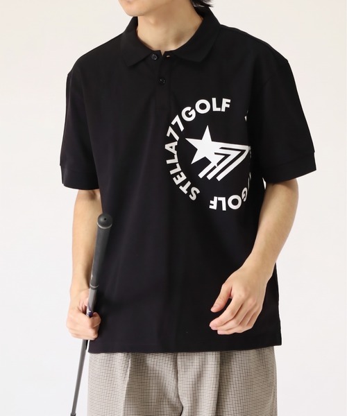 stella77golf(ステラセブンティーンセブンゴルフ)の「COOLMAX接触冷感ポロシャツ(ポロシャツ・メンズ・ネイビー系1/ブラック系1/ホワイト/ブラック系/ネイビー/ネイビー系/ホワイト系1/ホワイト系/ブラック・XL/XXL/M/L)」の16枚目の写真