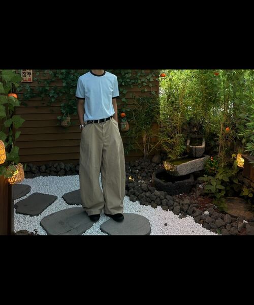 AGOD（エージーオーディー）の「スナップボタンカーブパンツ [ベージュ]（その他パンツ・レディース・その他・SMALL/MEDIUM/LARGE/X-LARGE）」の6枚目の写真