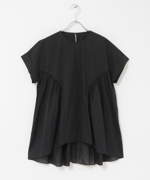 ITEMS URBANRESEARCH(アイテムズ アーバンリサーチ)の「ギャザーチュニックブラウス(シャツ/ブラウス・レディース・ミント/イエロー/ブラック・FREE)」の9枚目の写真