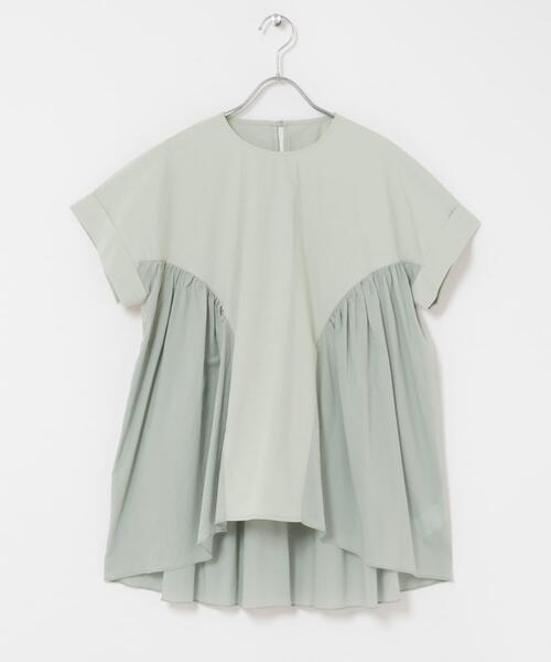 ITEMS URBANRESEARCH(アイテムズ アーバンリサーチ)の「ギャザーチュニックブラウス(シャツ/ブラウス・レディース・ミント/イエロー/ブラック・FREE)」の20枚目の写真
