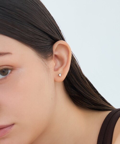 ete(エテ)の「ハート ピアス(ピアス(両耳用)・レディース・イエローゴールド/プラチナム/ピンクゴールド・FREE)」の7枚目の写真