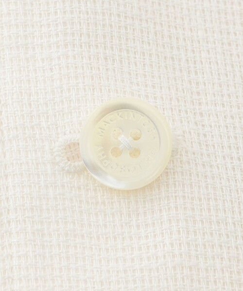 MACKINTOSH PHILOSOPHY(マッキントッシュ フィロソフィー)の「GREY LABEL リネンメッシュシアージャケット(テーラードジャケット・レディース・オフホワイト/ブラック・2)」の9枚目の写真