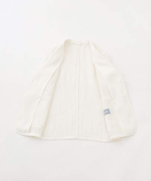 MACKINTOSH PHILOSOPHY(マッキントッシュ フィロソフィー)の「GREY LABEL リネンメッシュシアージャケット(テーラードジャケット・レディース・オフホワイト/ブラック・2)」の10枚目の写真