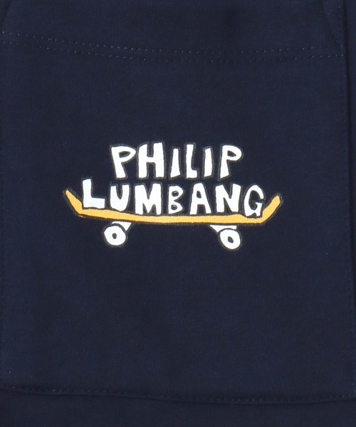 Philip Lumbang（フィリップランバン）の「Philip Lumbang/フィリップ・ランバン オーバーサイズ ポケット ワンポイント刺繍 ミニ裏毛 スウェットTシャツ Tトレーナー 半袖Tシャツ レディース メンズ（Tシャツ/カットソー・メンズ・ホワイト/ネイビー/ブラック/グレー・M/L/XL）」の18枚目の写真