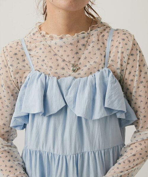 w closet(ダブルクローゼット)の「マルチウェイティアードキャミワンピース(ワンピース・レディース・ブラック/オフホワイト/ブルー/パープル・FREE)」の9枚目の写真