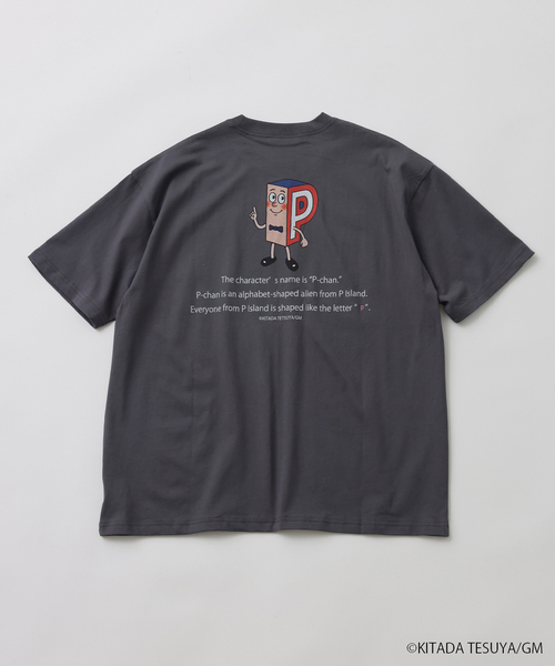 JOURNAL STANDARD relume(ジャーナルスタンダード レリューム)の「Pちゃん / アルファベッツ "GOAT" アルファベット Tシャツ(Tシャツ/カットソー・メンズ・ホワイト/ブラック系その他・MEDIUM/LARGE)」の5枚目の写真