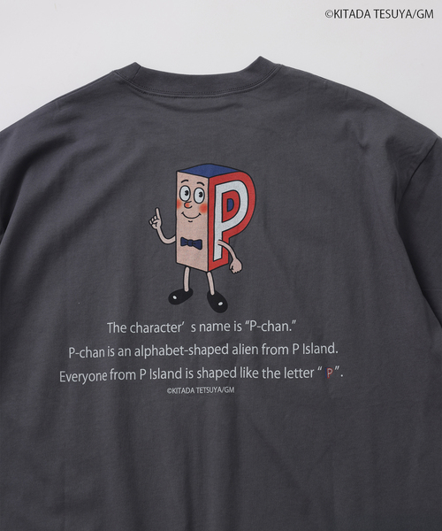 JOURNAL STANDARD relume(ジャーナルスタンダード レリューム)の「Pちゃん / アルファベッツ "GOAT" アルファベット Tシャツ(Tシャツ/カットソー・メンズ・ホワイト/ブラック系その他・MEDIUM/LARGE)」の6枚目の写真