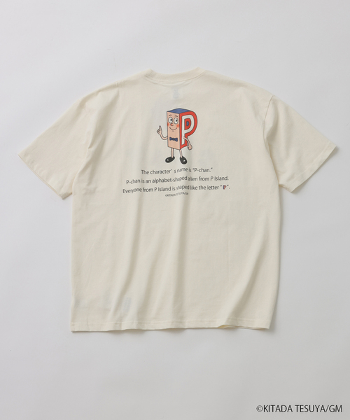 JOURNAL STANDARD relume(ジャーナルスタンダード レリューム)の「Pちゃん / アルファベッツ "GOAT" アルファベット Tシャツ(Tシャツ/カットソー・メンズ・ホワイト/ブラック系その他・MEDIUM/LARGE)」の8枚目の写真