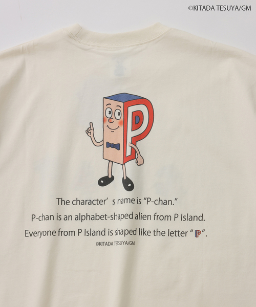 JOURNAL STANDARD relume(ジャーナルスタンダード レリューム)の「Pちゃん / アルファベッツ "GOAT" アルファベット Tシャツ(Tシャツ/カットソー・メンズ・ホワイト/ブラック系その他・MEDIUM/LARGE)」の9枚目の写真