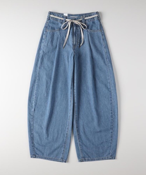 SOMETHING(サムシング)の「SOMETHING(サムシング)サマータックカーブパンツ(デニムパンツ・レディース・ライトインディゴブルー・S/XS/M/L)」の7枚目の写真