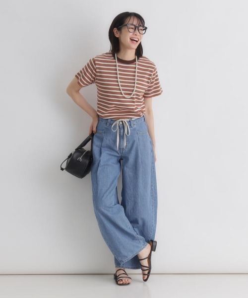 SOMETHING(サムシング)の「SOMETHING(サムシング)サマータックカーブパンツ(デニムパンツ・レディース・ライトインディゴブルー・S/XS/M/L)」の10枚目の写真