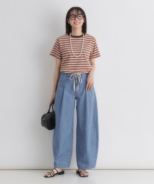 SOMETHING(サムシング)の「SOMETHING(サムシング)サマータックカーブパンツ(デニムパンツ・レディース・ライトインディゴブルー・S/XS/M/L)」の11枚目の写真