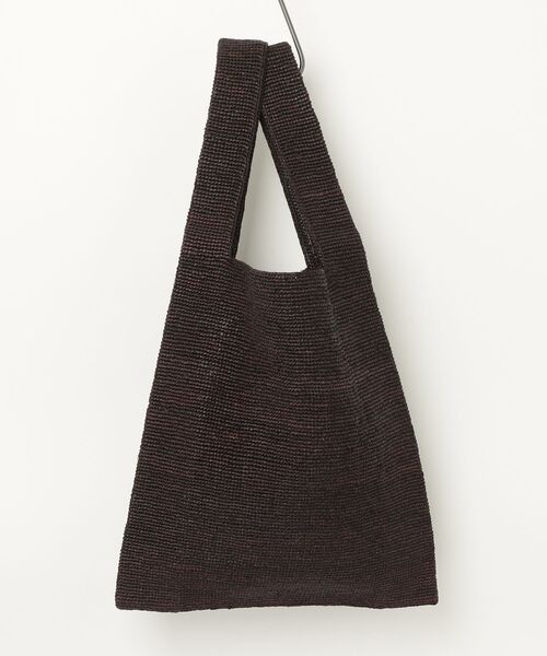 seya.（セヤ）の「seya. / セヤ：【レディース】RAFFIA SHOPPING BAG：TKFA003-1[ANN]（ショルダーバッグ・レディース・ブラック系その他・FREE）」の2枚目の写真