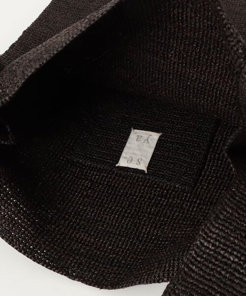 seya.（セヤ）の「seya. / セヤ：【レディース】RAFFIA SHOPPING BAG：TKFA003-1[ANN]（ショルダーバッグ・レディース・ブラック系その他・FREE）」の4枚目の写真