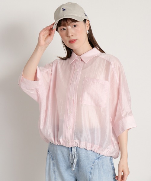 [новый цвет] Лёгкая воздушная баллонная футболка «Shirtdress Mans Rive» — летняя экстенсивная блуза