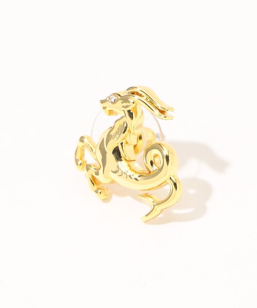 Lele Sadoughi(レレサドイ)の「LELE SADOUGHI CAPRICORN ZODIAC ピアス(ピアス(両耳用)・レディース・ゴールド・FREE)」の3枚目の写真
