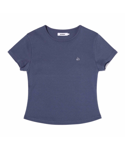 KIRSH（キルシー）の「プレーンスリムフィットTシャツ[ダークブルー]（Tシャツ/カットソー・レディース・その他・LARGE/MEDIUM/SMALL）」の6枚目の写真