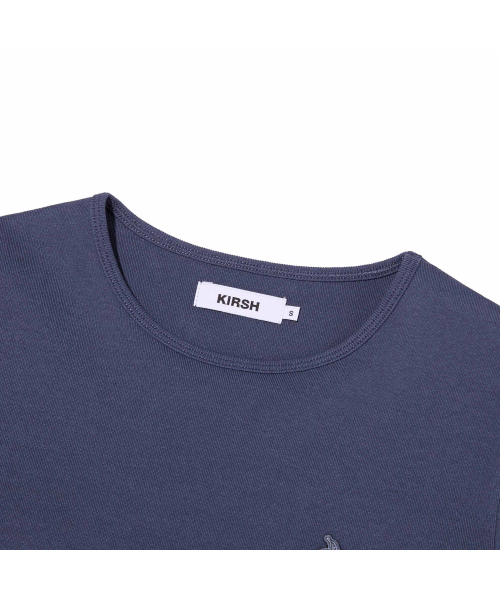 KIRSH（キルシー）の「プレーンスリムフィットTシャツ[ダークブルー]（Tシャツ/カットソー・レディース・その他・LARGE/MEDIUM/SMALL）」の5枚目の写真
