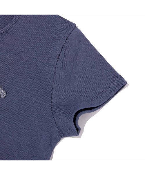 KIRSH（キルシー）の「プレーンスリムフィットTシャツ[ダークブルー]（Tシャツ/カットソー・レディース・その他・LARGE/MEDIUM/SMALL）」の3枚目の写真