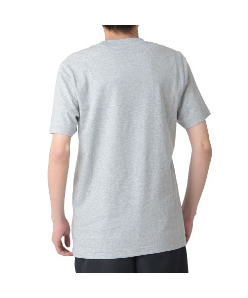 NEW BALANCE(ニューバランス)の「NEW BALANCE STACKED LOGO SHORT SLEEVE T-SHIRT / ニューバランス スタンダード ロゴ Tシャツ / MT41502(Tシャツ/カットソー・メンズ・ブラック/グレー・L/XL/2XL/M)」の6枚目の写真