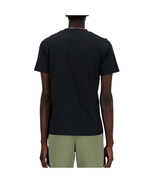 NEW BALANCE(ニューバランス)の「NEW BALANCE STACKED LOGO SHORT SLEEVE T-SHIRT / ニューバランス スタンダード ロゴ Tシャツ / MT41502(Tシャツ/カットソー・メンズ・ブラック/グレー・L/XL/2XL/M)」の3枚目の写真