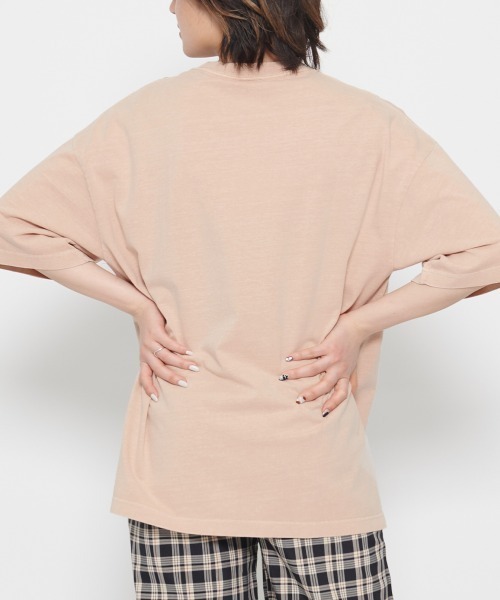DOUBLE STEAL(ダブルスティール)の「AMERICANプリント イーグルTシャツ(Tシャツ/カットソー・レディース・ベビーピンク/カーキ・FREE)」の6枚目の写真