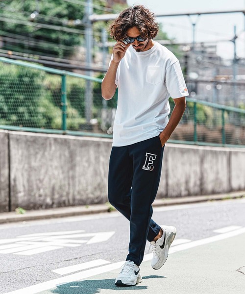 felkod(フィルコッド)の「mt10584- Barcode Embroidery 10oz Pocket Tee スーパーヘビーウェイトTシャツ(F26A320)(Tシャツ/カットソー・メンズ・ホワイト×ピンク/ネイビー/ブラック・S/M/L/XL)」の7枚目の写真