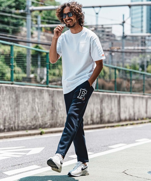 felkod(フィルコッド)の「mt10584- Barcode Embroidery 10oz Pocket Tee スーパーヘビーウェイトTシャツ(F26A320)(Tシャツ/カットソー・メンズ・ホワイト×ピンク/ネイビー/ブラック・S/M/L/XL)」の8枚目の写真