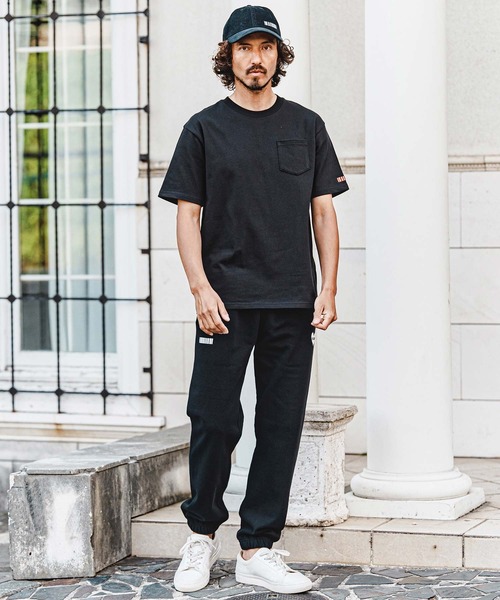 felkod(フィルコッド)の「mt10584- Barcode Embroidery 10oz Pocket Tee スーパーヘビーウェイトTシャツ(F26A320)(Tシャツ/カットソー・メンズ・ホワイト×ピンク/ネイビー/ブラック・S/M/L/XL)」の12枚目の写真