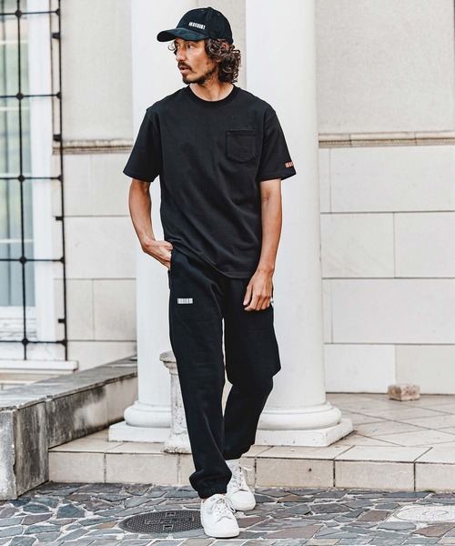 felkod(フィルコッド)の「mt10584- Barcode Embroidery 10oz Pocket Tee スーパーヘビーウェイトTシャツ(F26A320)(Tシャツ/カットソー・メンズ・ホワイト×ピンク/ネイビー/ブラック・S/M/L/XL)」の13枚目の写真