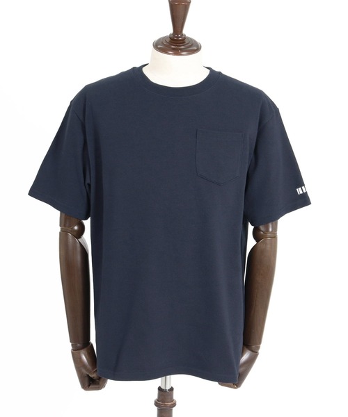 felkod(フィルコッド)の「mt10584- Barcode Embroidery 10oz Pocket Tee スーパーヘビーウェイトTシャツ(F26A320)(Tシャツ/カットソー・メンズ・ホワイト×ピンク/ネイビー/ブラック・S/M/L/XL)」の15枚目の写真