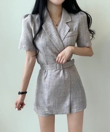 YUGA_YGMC Korean-style Lapel jacket suit and shorts