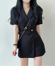 YUGA_YGMC Korean-style Lapel jacket suit and shorts